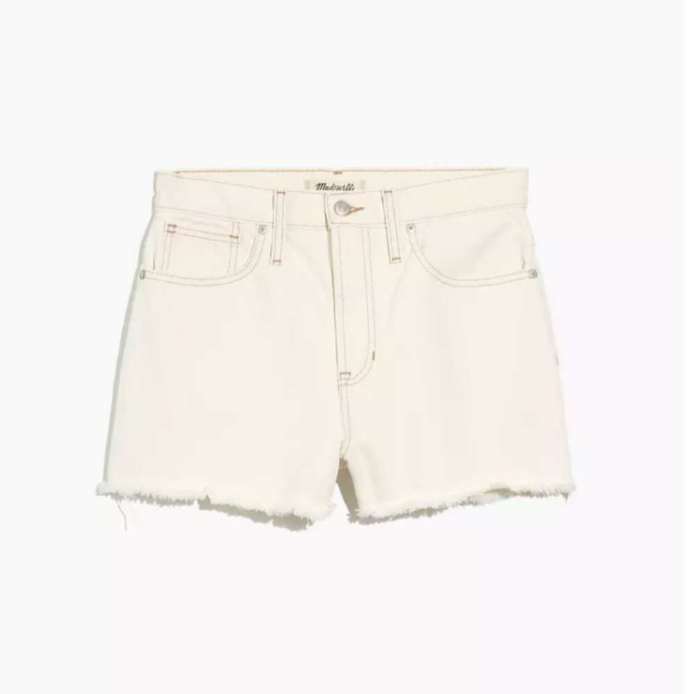 Madewell NWT Denim Shorts in White